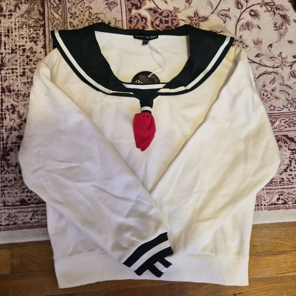 NEW XXL Dolls Kill Inu Yasha Kagome Cosplay Seifuku Top NWT